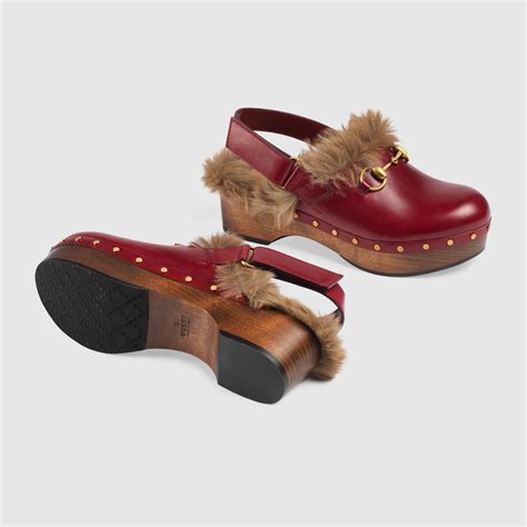 red gucci clogs|gucci clogs 2022.